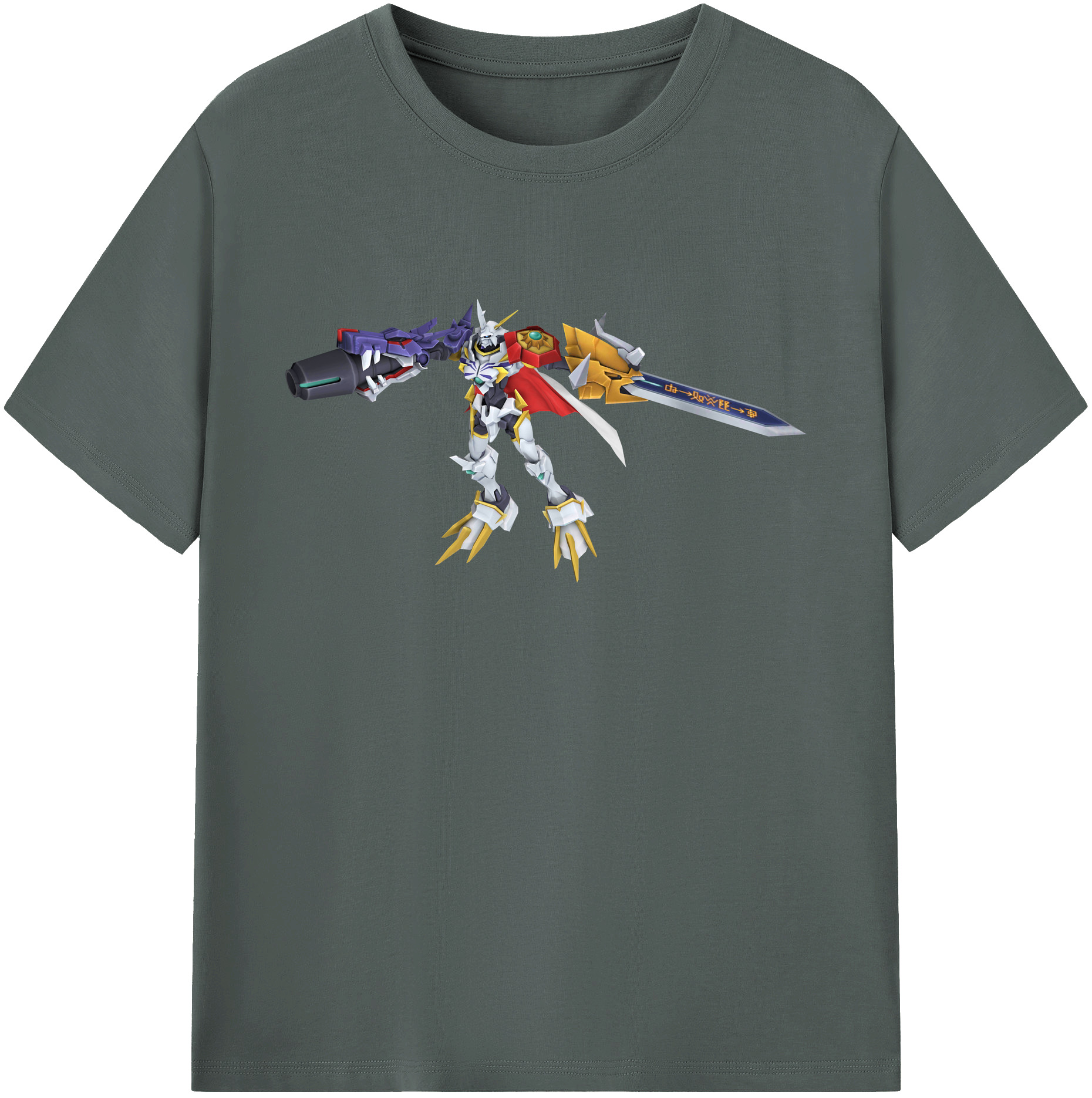 （画像用） Digimon デジタルモンスター/デジモン 綿100％ メンズ半袖Tシャツ｜肌触りやわらか＆通気性